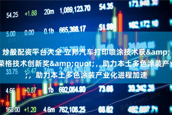 炒股配资平台大全 立邦汽车打印喷涂技术获"2026荣格技术创新奖"，助力本土多色涂装产业化进程加速